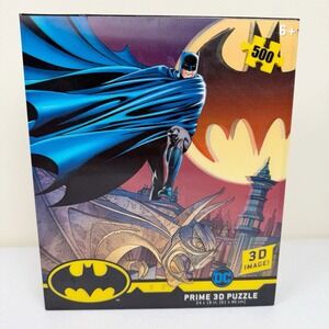 4D Cityscape 3D Puzzle Lenticular Batman in Sky (500 Pieces) New
